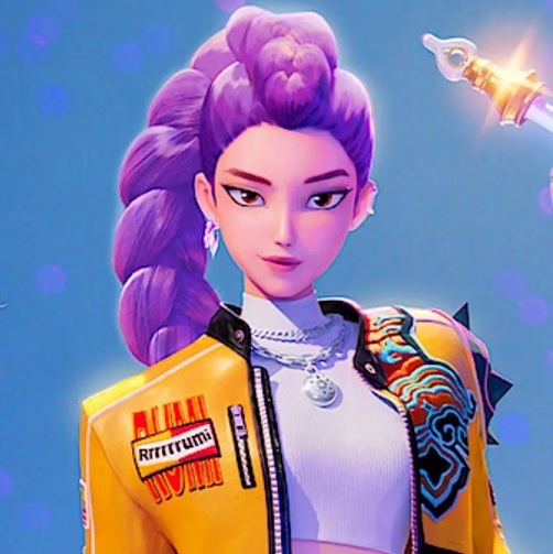 RUMI HUNTRIX - Perruque Cosplay - KPOP DEMON HUNTER – Image 2