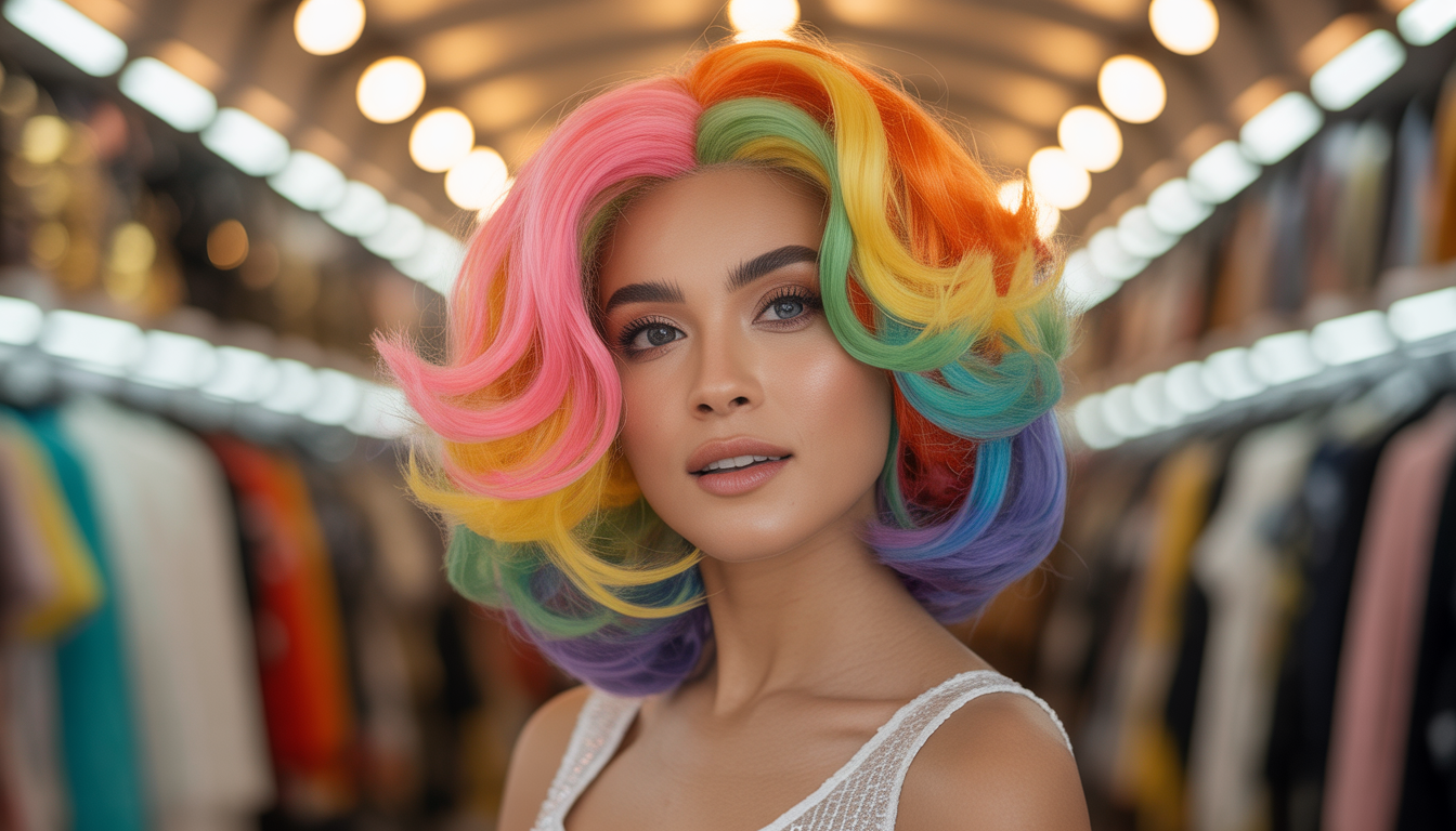 You are currently viewing Perruque multicolore cosplay